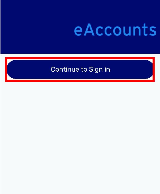 eAccounts Sign in Screen on Android Device
